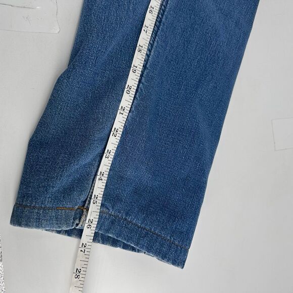 *Vintage Y2K Gap Loose Fit Plaid Flannel Lined Jeans Chore Worn Size 22 SHORT - Picture 14 of 15